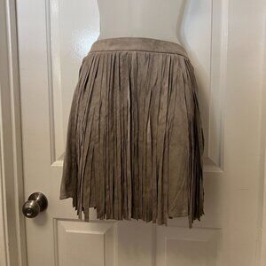 BB Dakota Tan Fringe Skirt